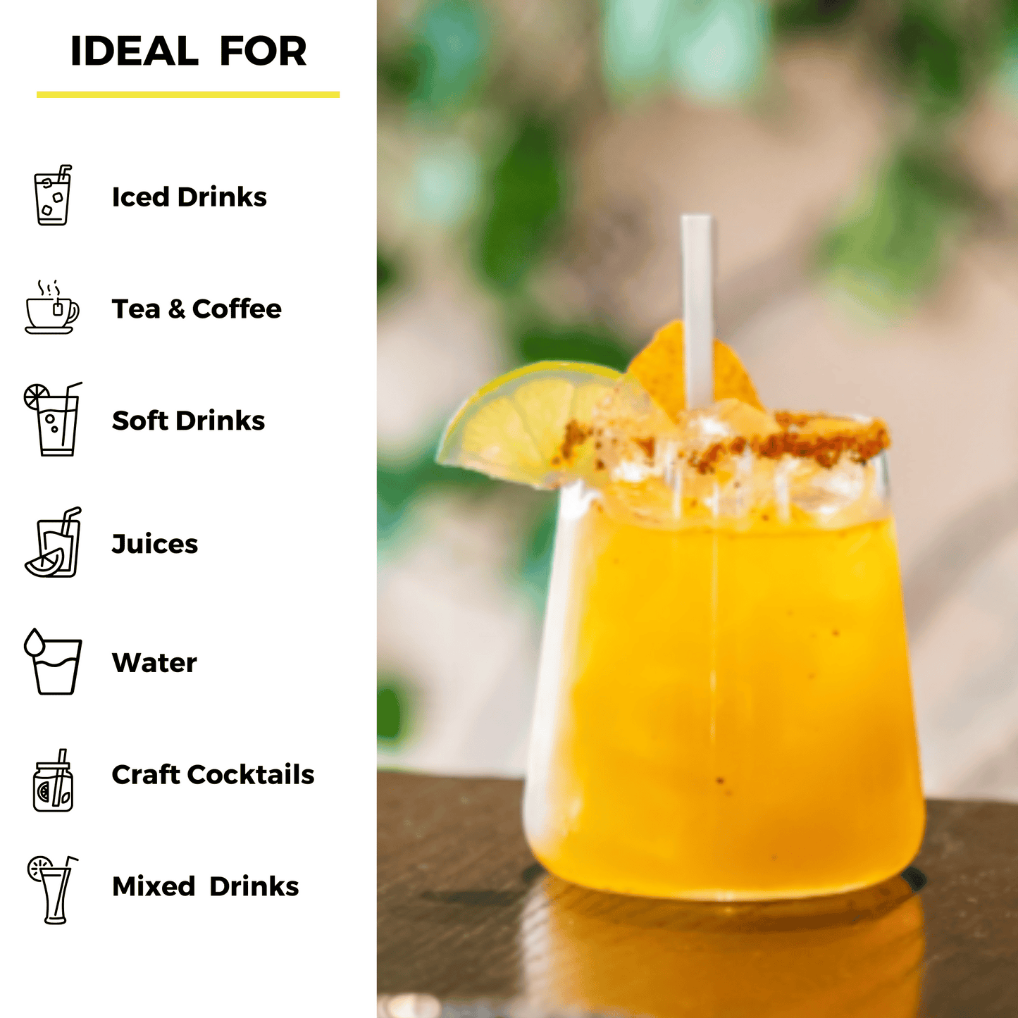 5.5" Bamboo Fiber Straws | 6mm | 25ct.