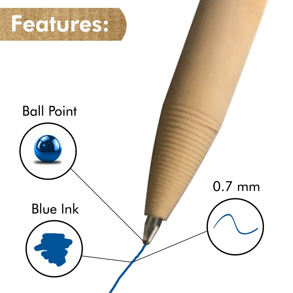 Paper Ballpoint Pens - 24 Pack-4