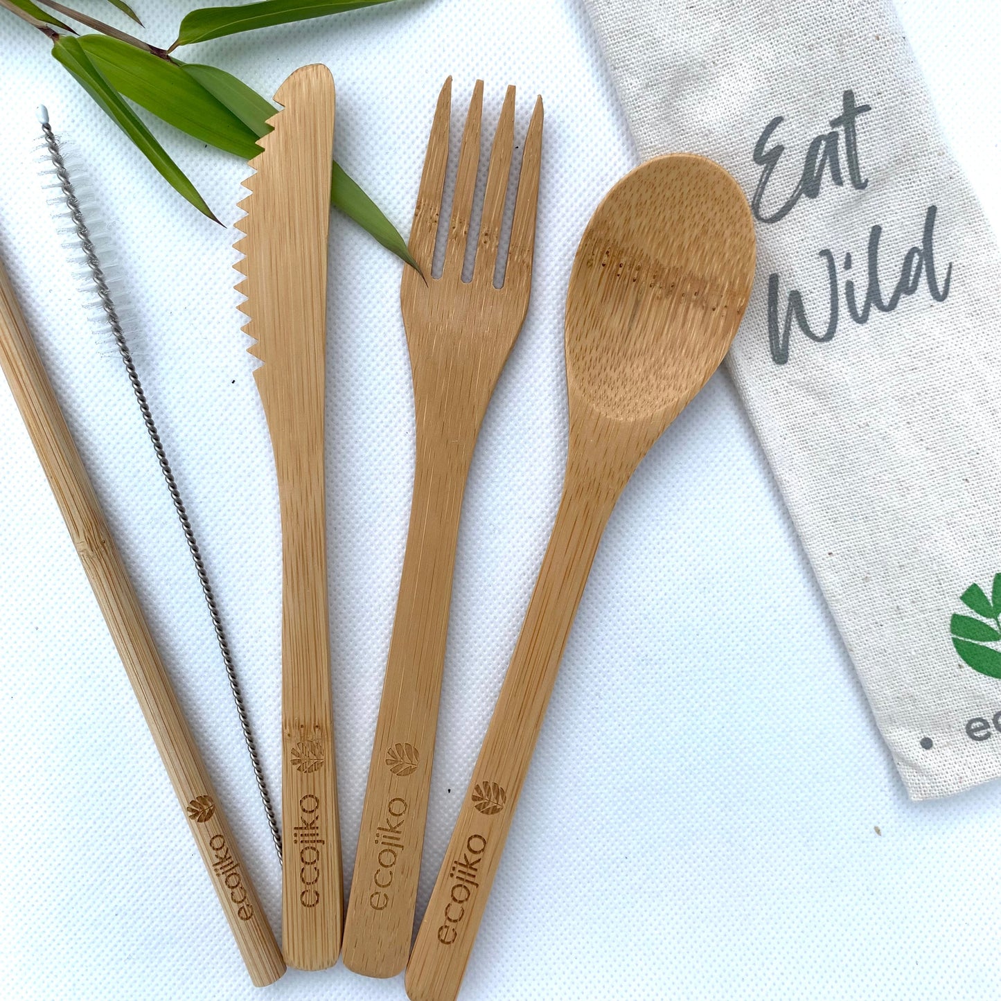 Reusable Bamboo Cutlery Set | Eco-Friendly Travel Utensils