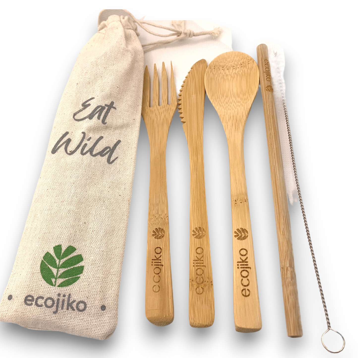 Reusable Bamboo Cutlery Set | Eco-Friendly Travel Utensils