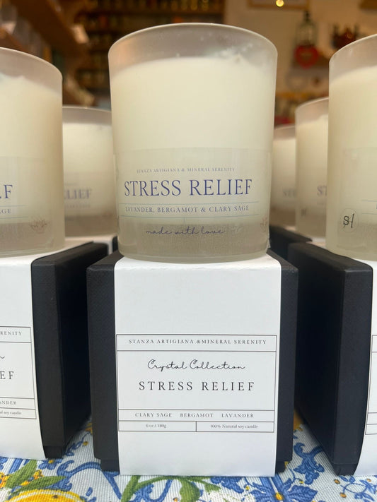 Stress Relief - Crystal Candle