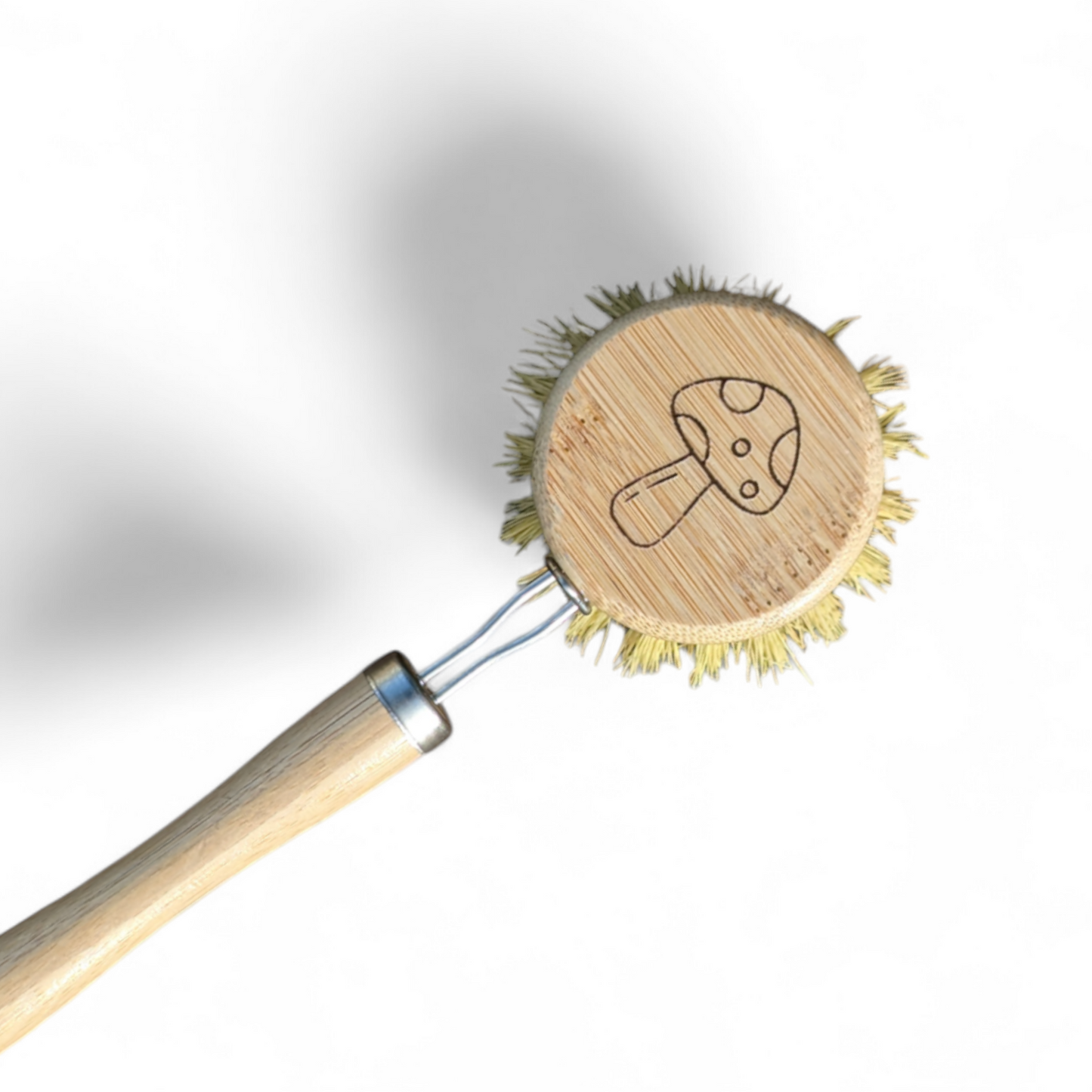 Mushroom Design Dish Brush with Replaceable Head | Natural Washing Up Brush